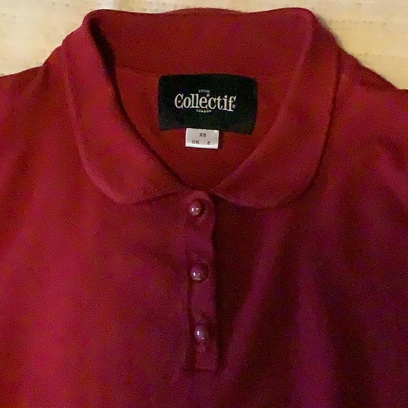 Collectif Mainline Jorgie Knitted Polo - Picture 5 of 11
